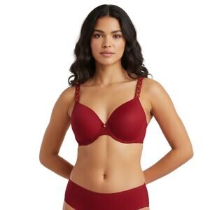 Natori Pure Luxe Custom Coverage Contour Underwire Bra Size 36DD Samba 732080